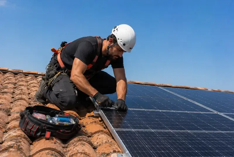 Maintenance et monitoring de panneaux solaires à Cierp-Gaud
